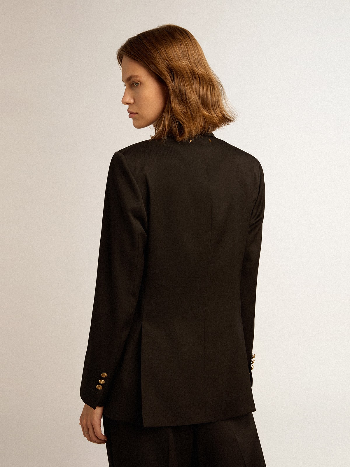 Golden Goose - Blazer croisé noir femme in 