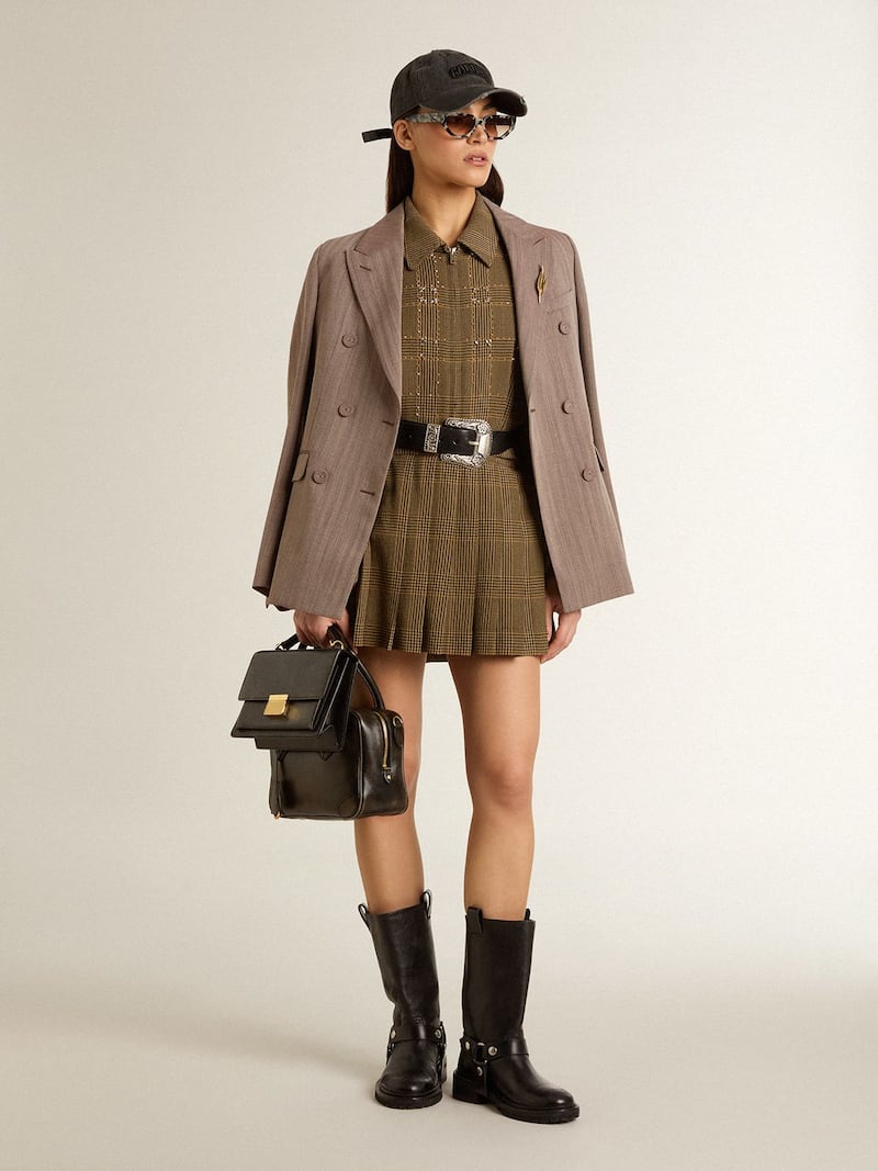 Golden Goose - Zweireihiger Damenblazer aus Wollmischung in Beige in 