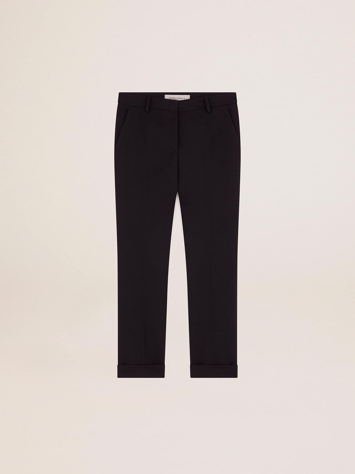 Golden Goose - Women's dark blue wool cigarette pants in 