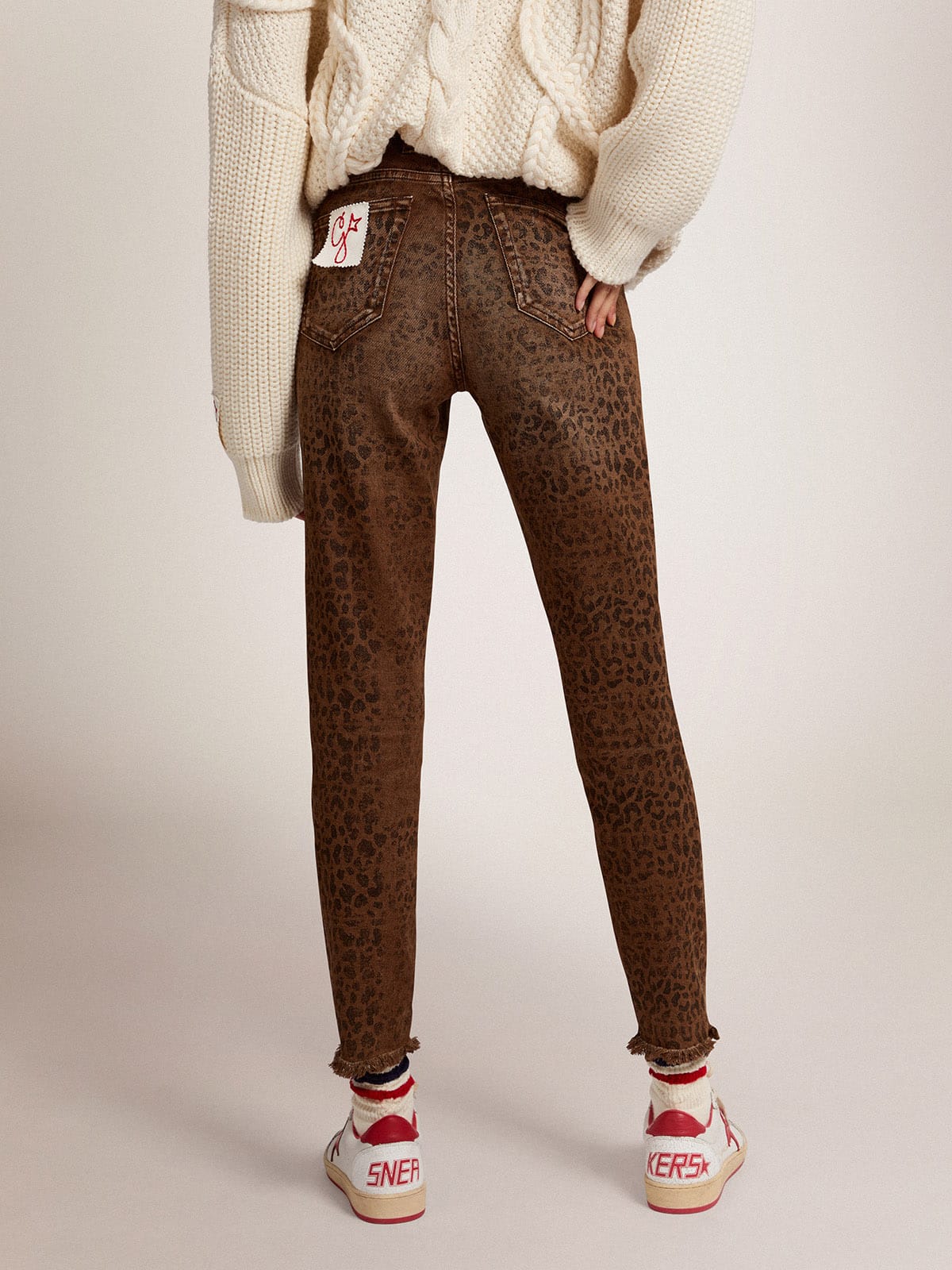 Golden Goose - Golden Collection skinny jeans with animal print in 