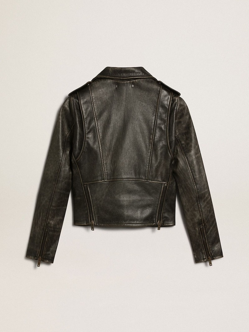 Golden Goose - Chiodo da donna in pelle in 
