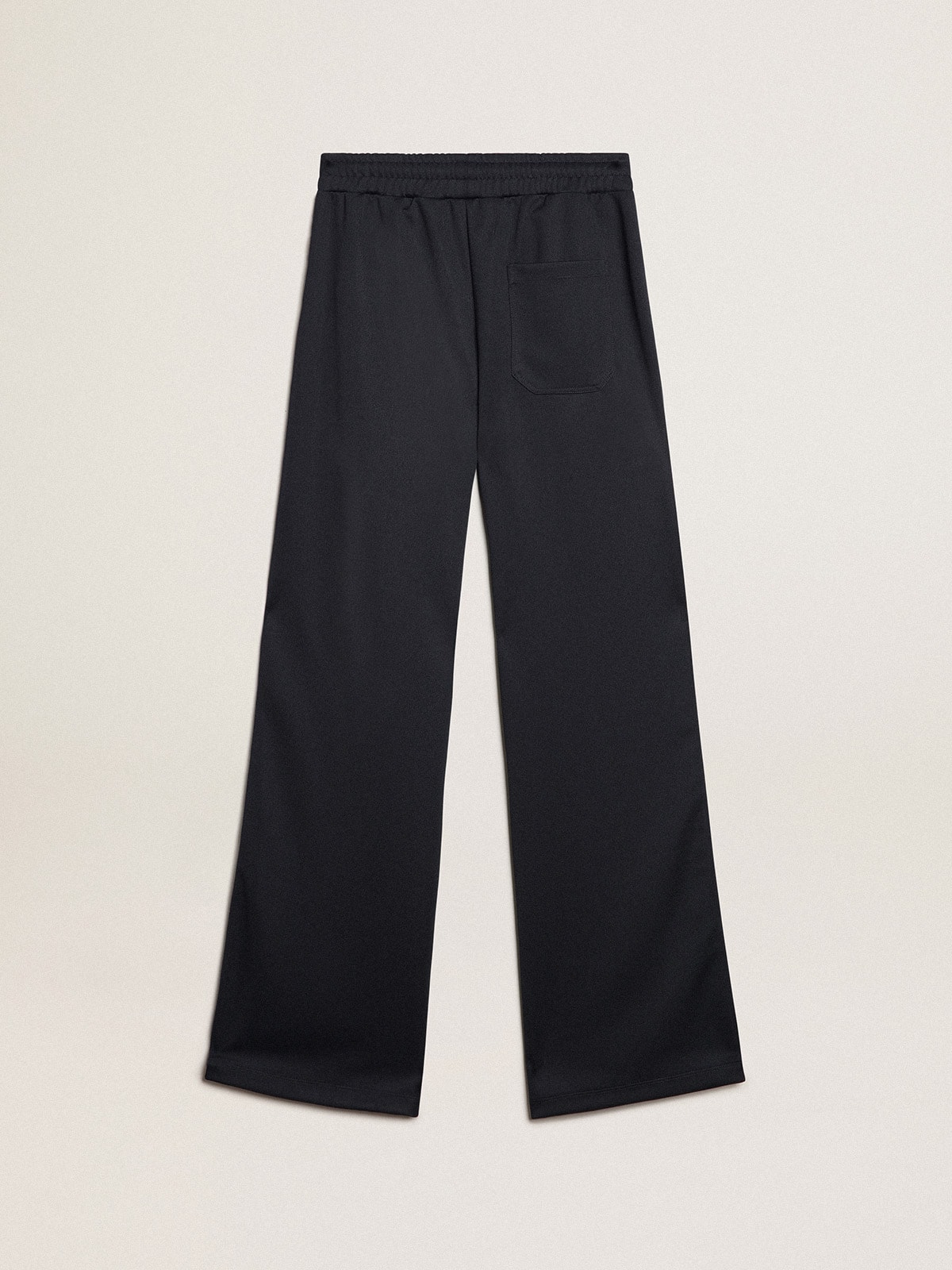 Golden Goose - Dark blue joggers with white strip and contrasting stars in 