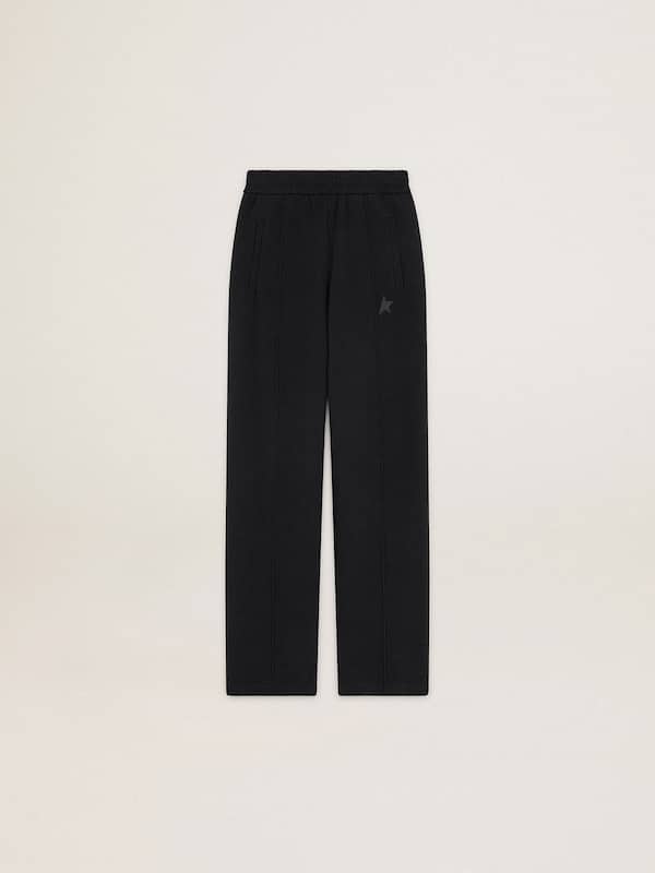 Golden Goose - Women's black joggers with star on the front in 