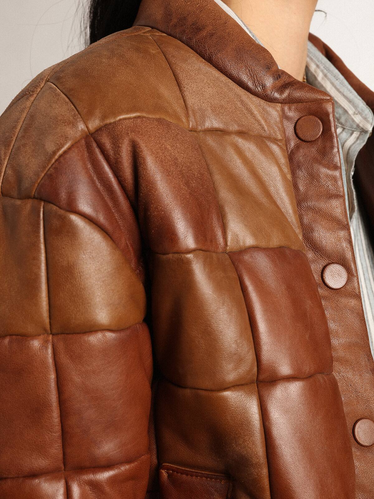 Golden Goose - Women's bomber jacket in leather in 