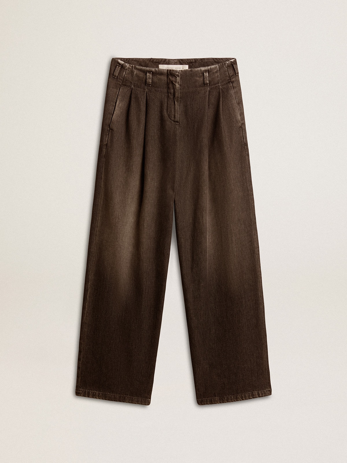 Golden Goose - Pantalon pour femme en coton à délavage moyen in 