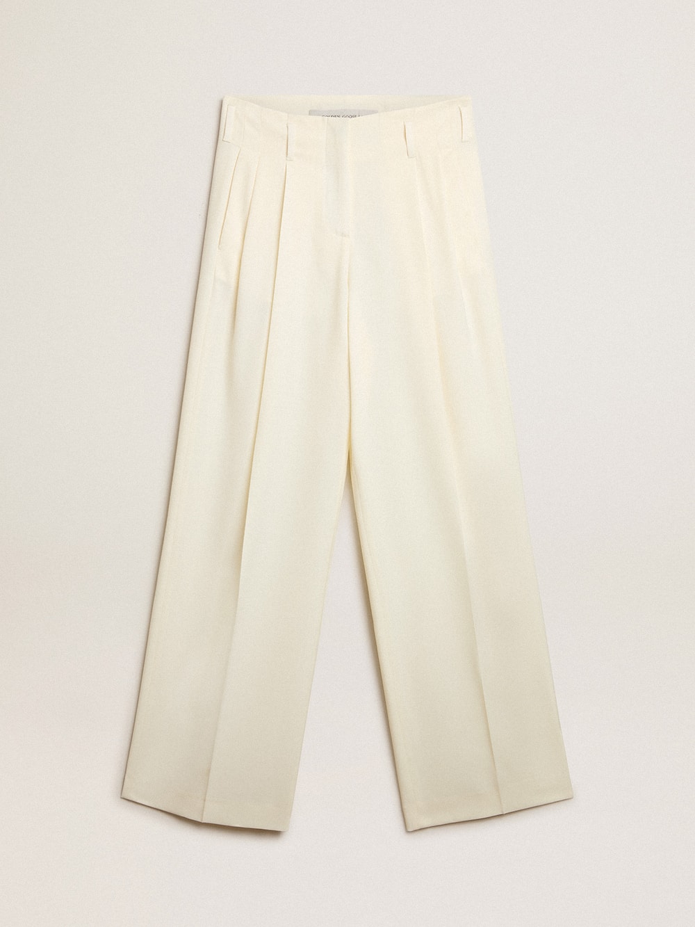 Golden Goose - Pantalon de jogging femme en laine mélangée blanc vieilli in 