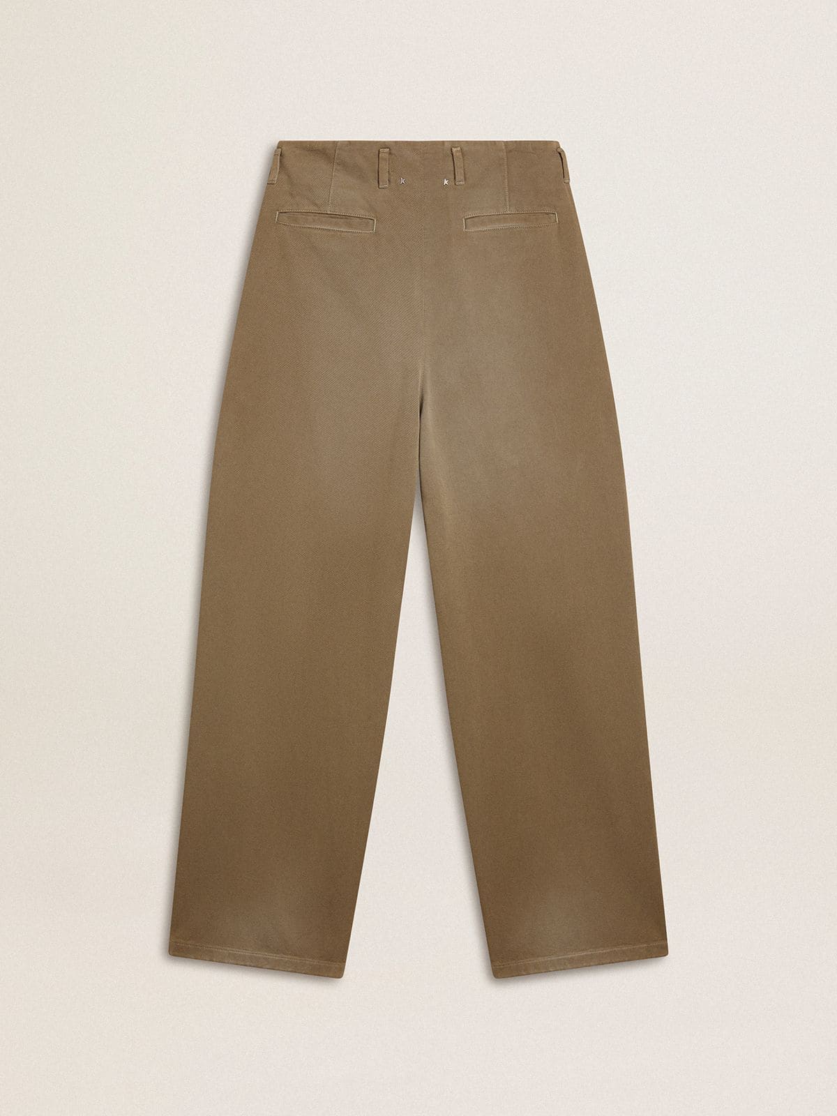 パンツ GOLDEN  Women Straight Pants GWP01894P00160960528 BROWN Women's pants in dove-gray tailored wool fabric