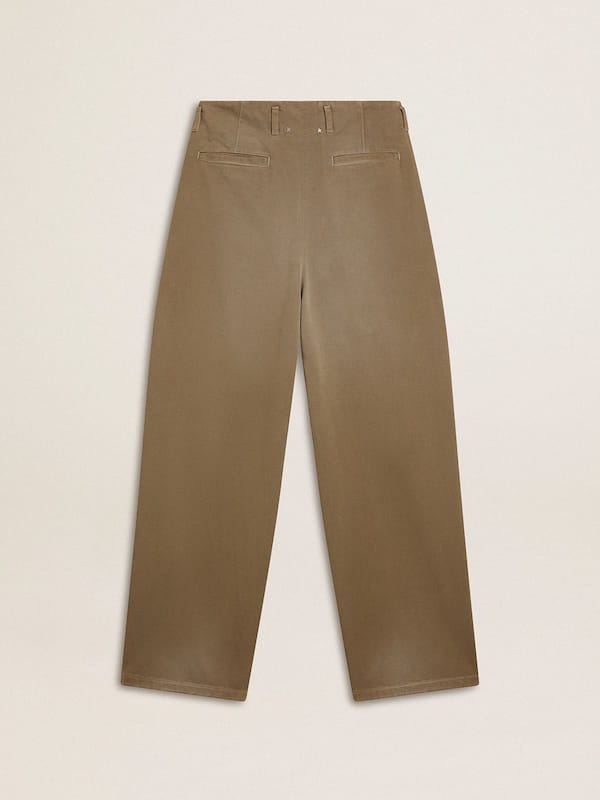 Golden Goose - Women's khaki cotton pants  in 