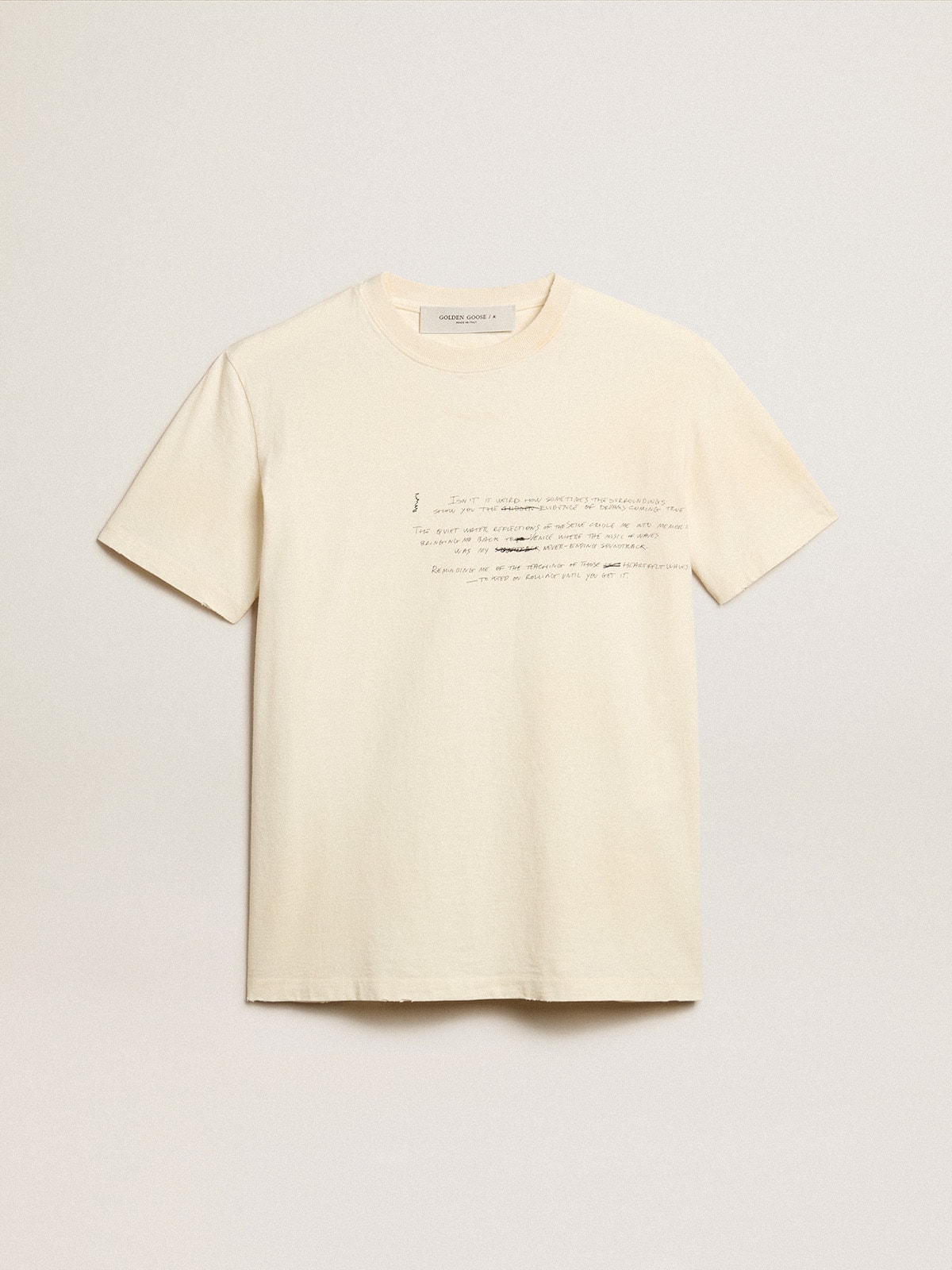 得価最新品GOLDEN GOOSE プリントTシャツ Mサイズ Tシャツ/カットソー(半袖/袖なし)