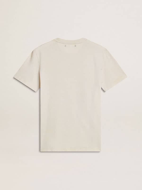 Golden Goose - Women's white T-shirt with floral print in 