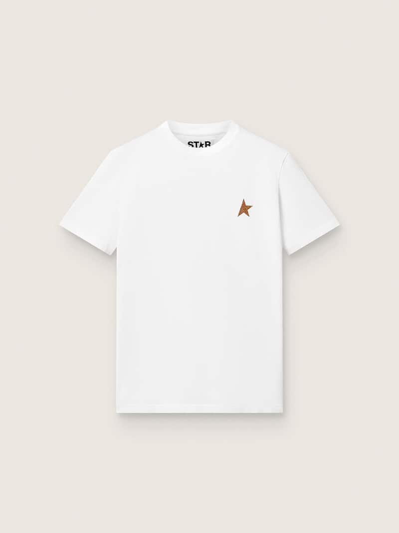 Women&rsquo;s tennis-inspired T-shirt with print on the back