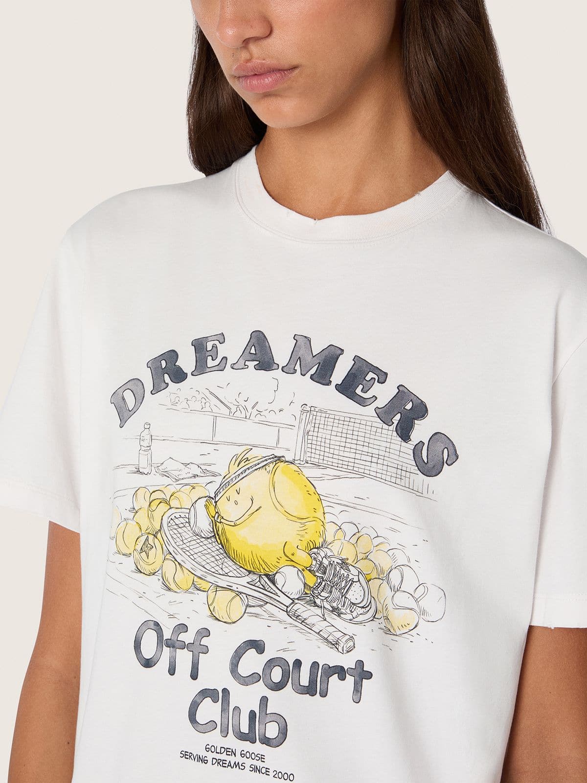 Golden Goose - Women&rsquo;s T-shirt with print on the front in 