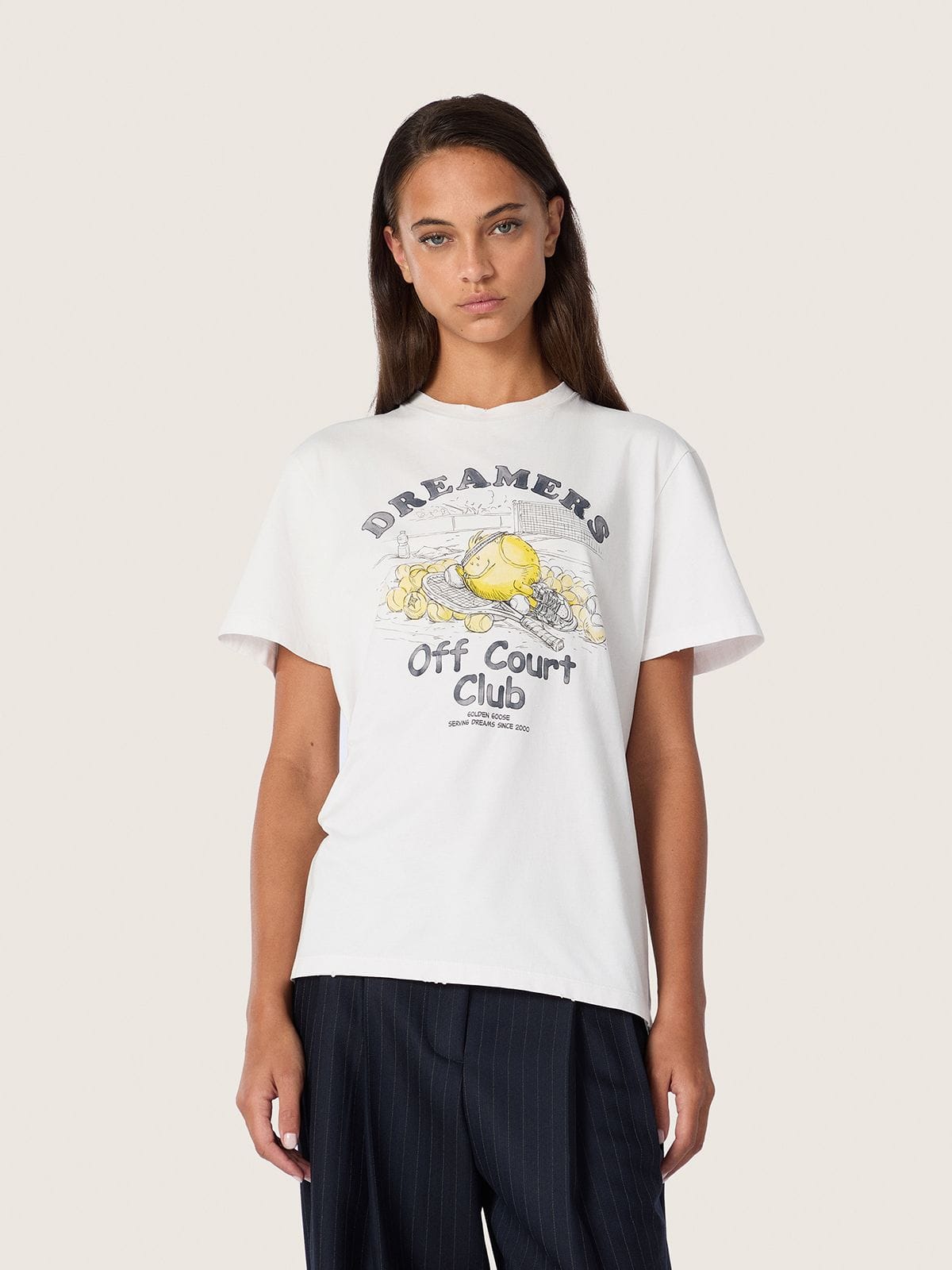 Golden Goose - Women&rsquo;s T-shirt with print on the front in 