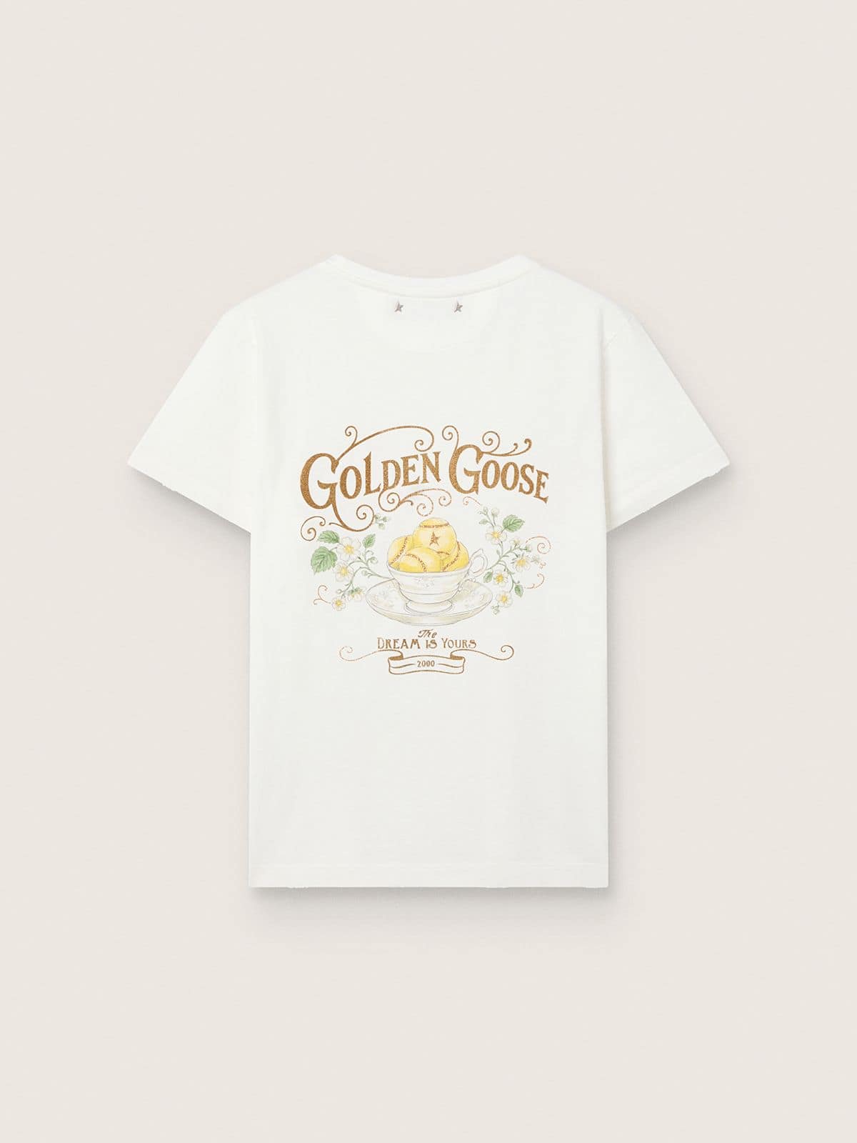 Golden Goose - Camiseta de mujer con estampado en la espalda in 