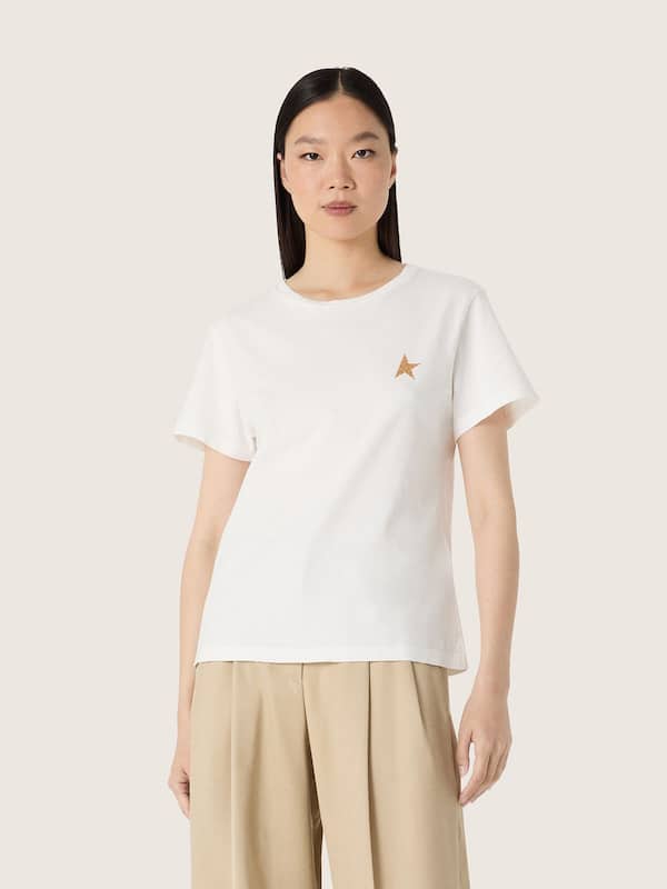 Golden Goose - T-shirt femme avec imprim&eacute; dans le dos in 