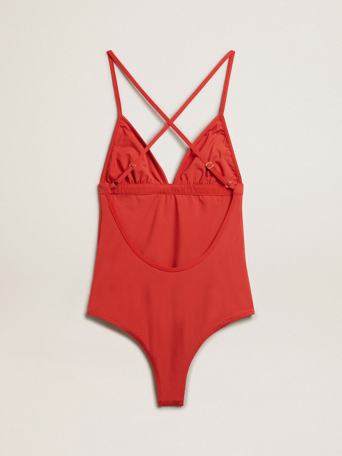 Golden Goose - Coral-red one-piece swimsuit in 