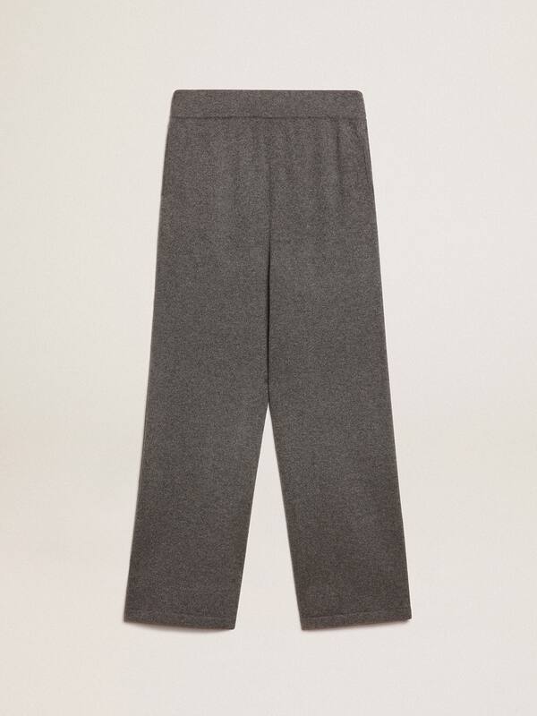 Gray cashmere blend women’s joggers