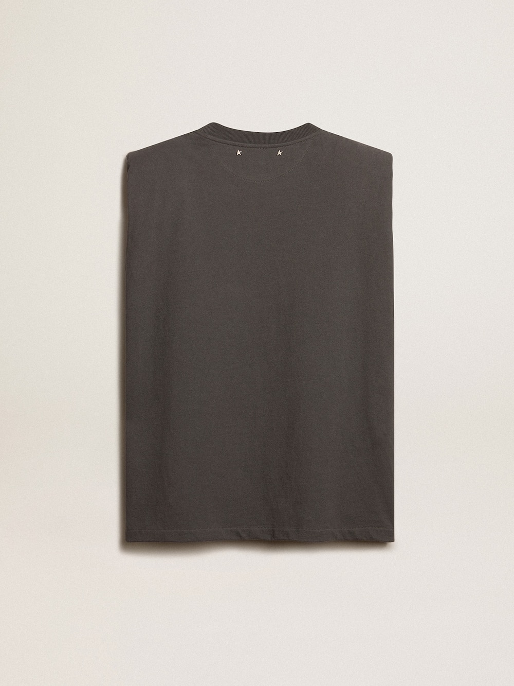Golden Goose - Anthracite gray sleeveless T-shirt  in 