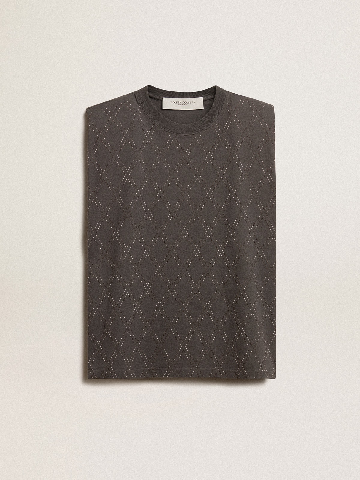 Golden Goose - Anthracite gray sleeveless T-shirt  in 