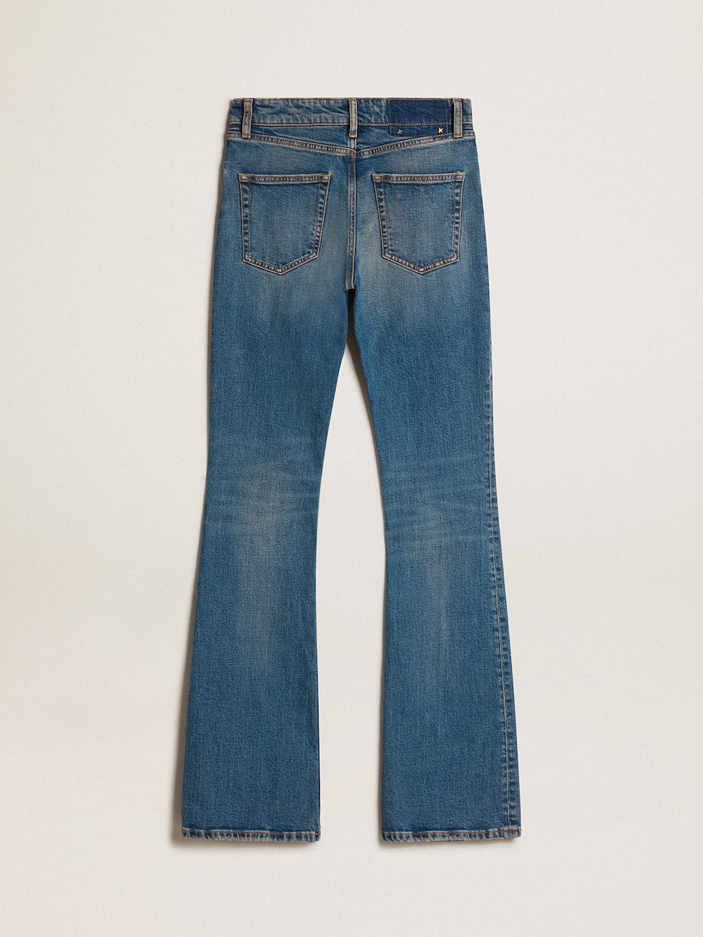 Golden Goose - Pantalone blu jeans in tessuto elasticizzato in 