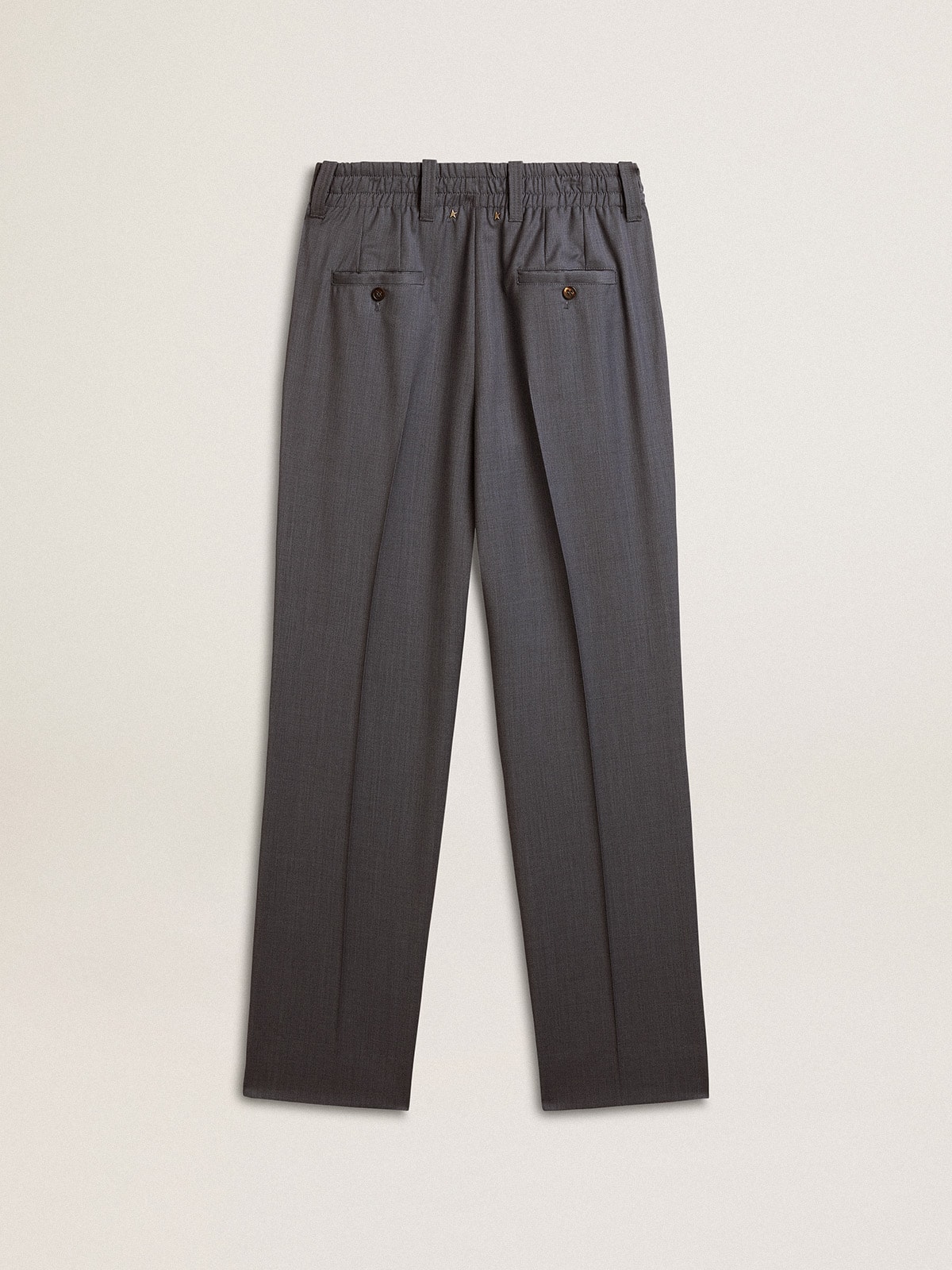 Golden Goose - Women's loose pants in baby blue wool in 