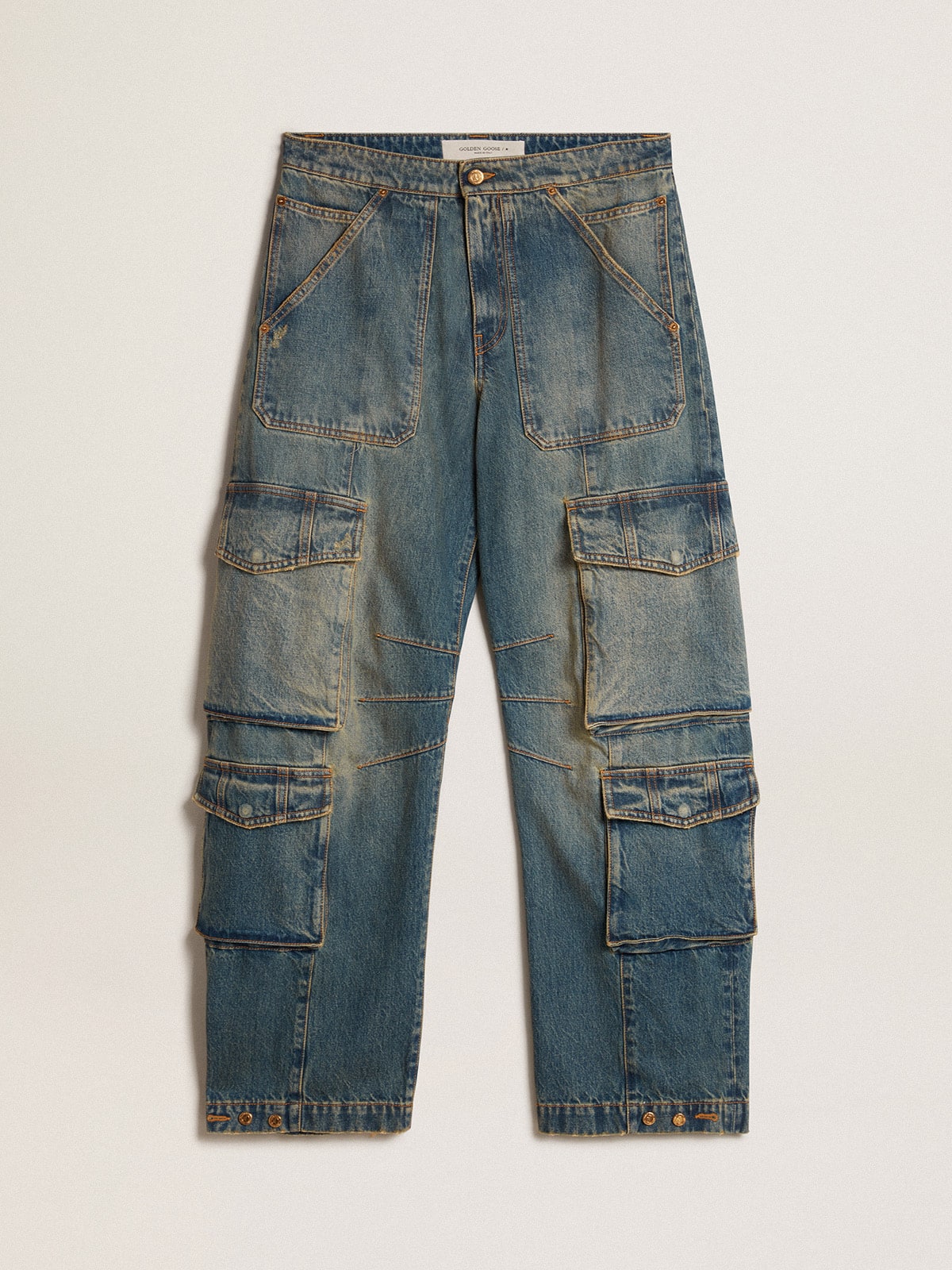 Golden Goose - Blue jeans with a distressed finish in 