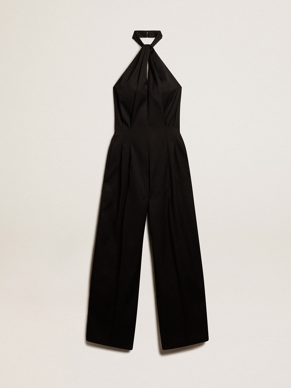 Golden Goose - Black wool gabardine jumpsuit in 