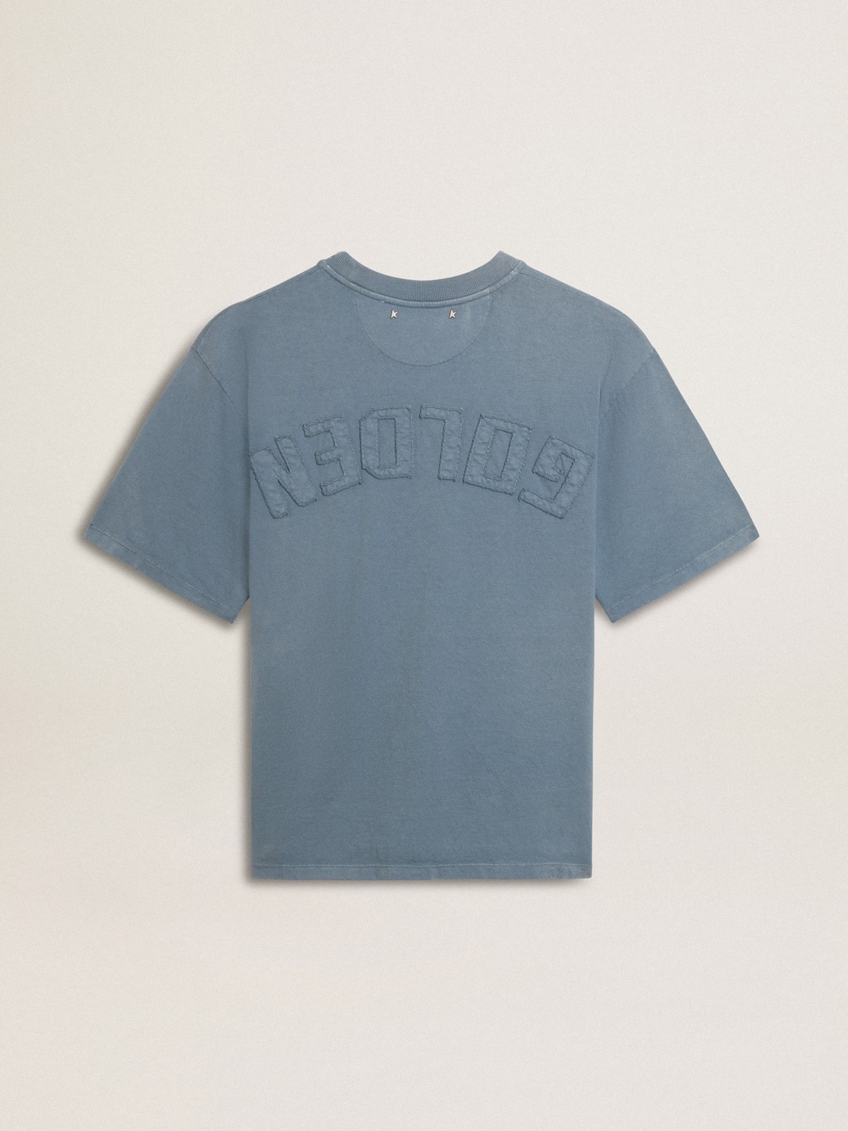 Golden Goose - Baby blue T-shirt with reverse logo on the back - Jersey Capsule in 