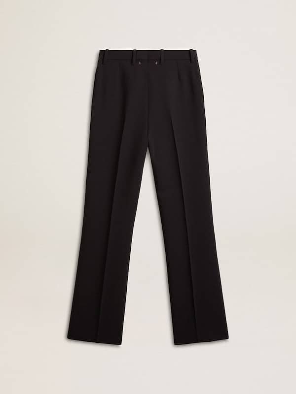 Golden Goose - Women’s soft black pants in wool blend in 