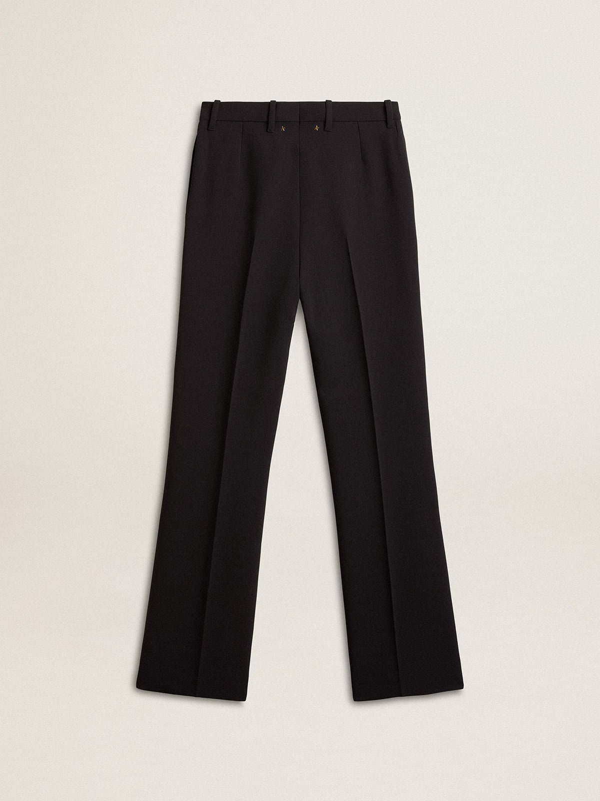 Golden Goose - Pantalon fluide pour femme en laine mélangée noire  in 