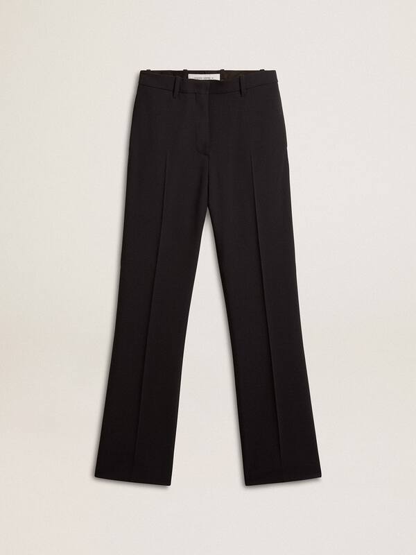 Golden Goose - Women’s soft black pants in wool blend in 
