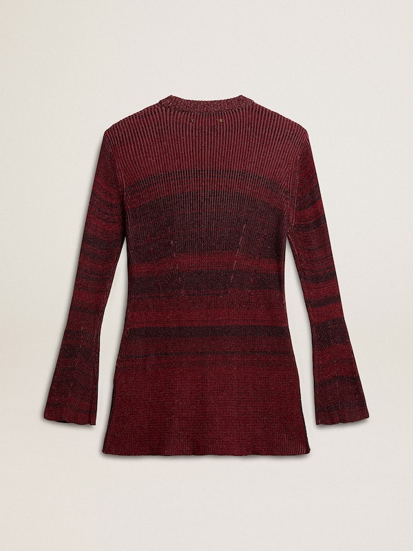 Golden Goose - Irregular-striped cotton dress in 