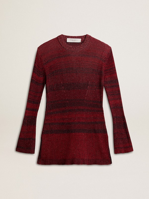 Golden Goose - Irregular-striped cotton dress in 
