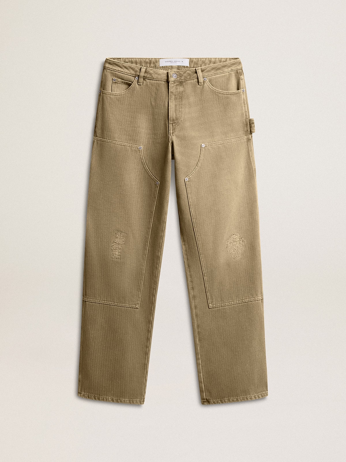 Golden Goose - Pantalon pour femme en coton à l’effet usé in 