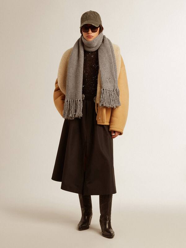 Golden Goose - Flared skirt in black technical nylon in 
