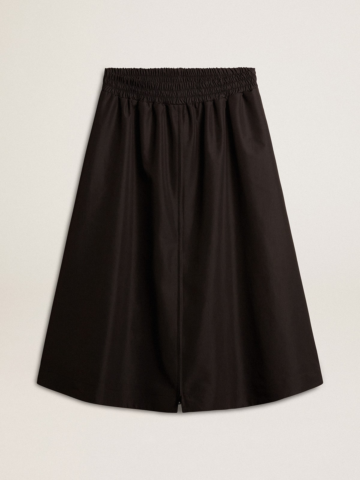 Golden Goose - Flared skirt in black technical nylon in 