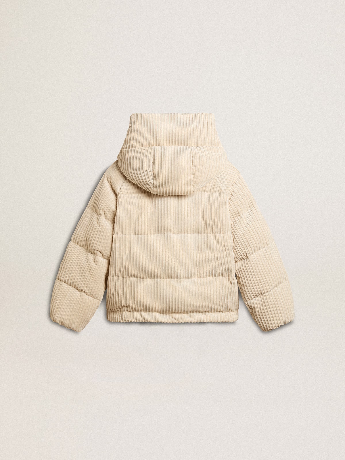 Golden Goose - Padded ecodown jacket with zip fastening and hood in 