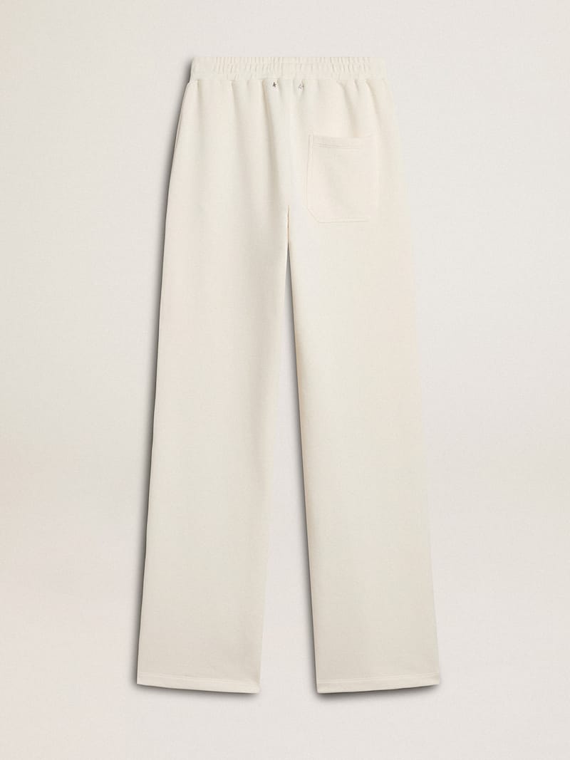Golden Goose - Pantalon de jogging pour femme en coton blanc in 