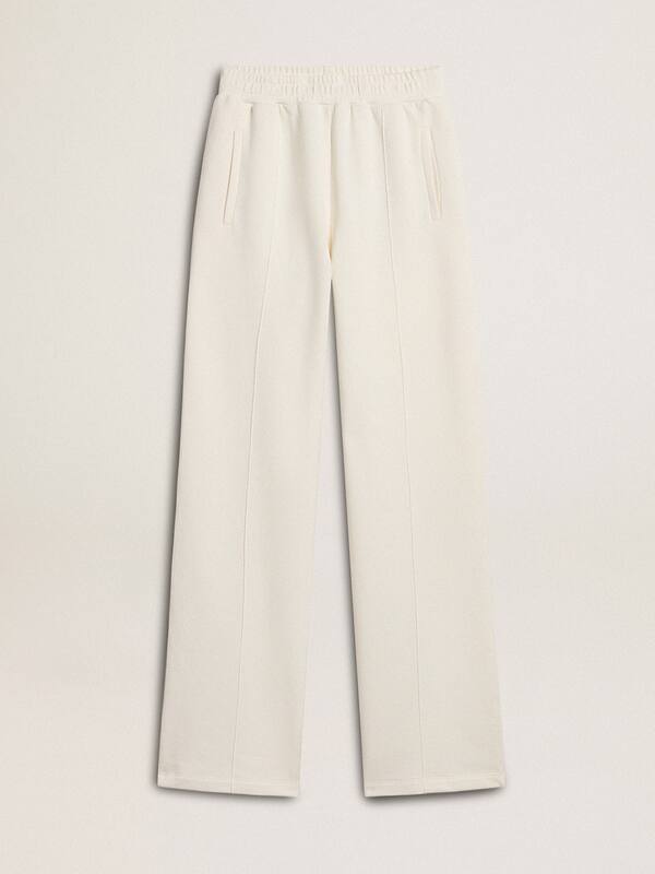 Golden Goose - Women’s white cotton joggers in 