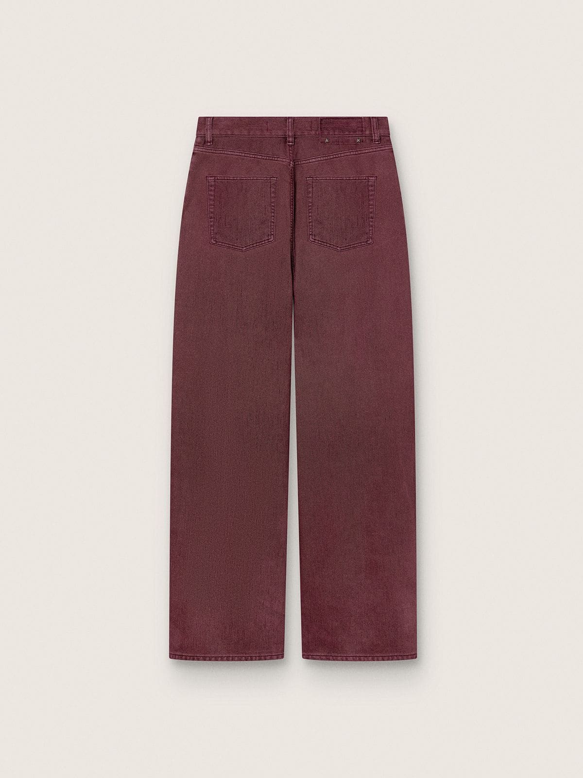 Golden Goose - Women's jeans in burgundy denim in 
