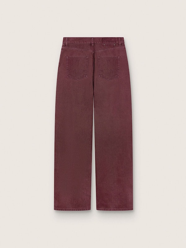 Golden Goose - Women's jeans in burgundy denim in 