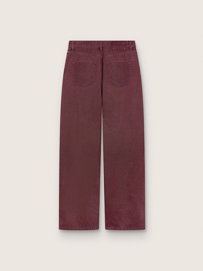 Golden Goose - Jean pour femme en denim bordeaux in 