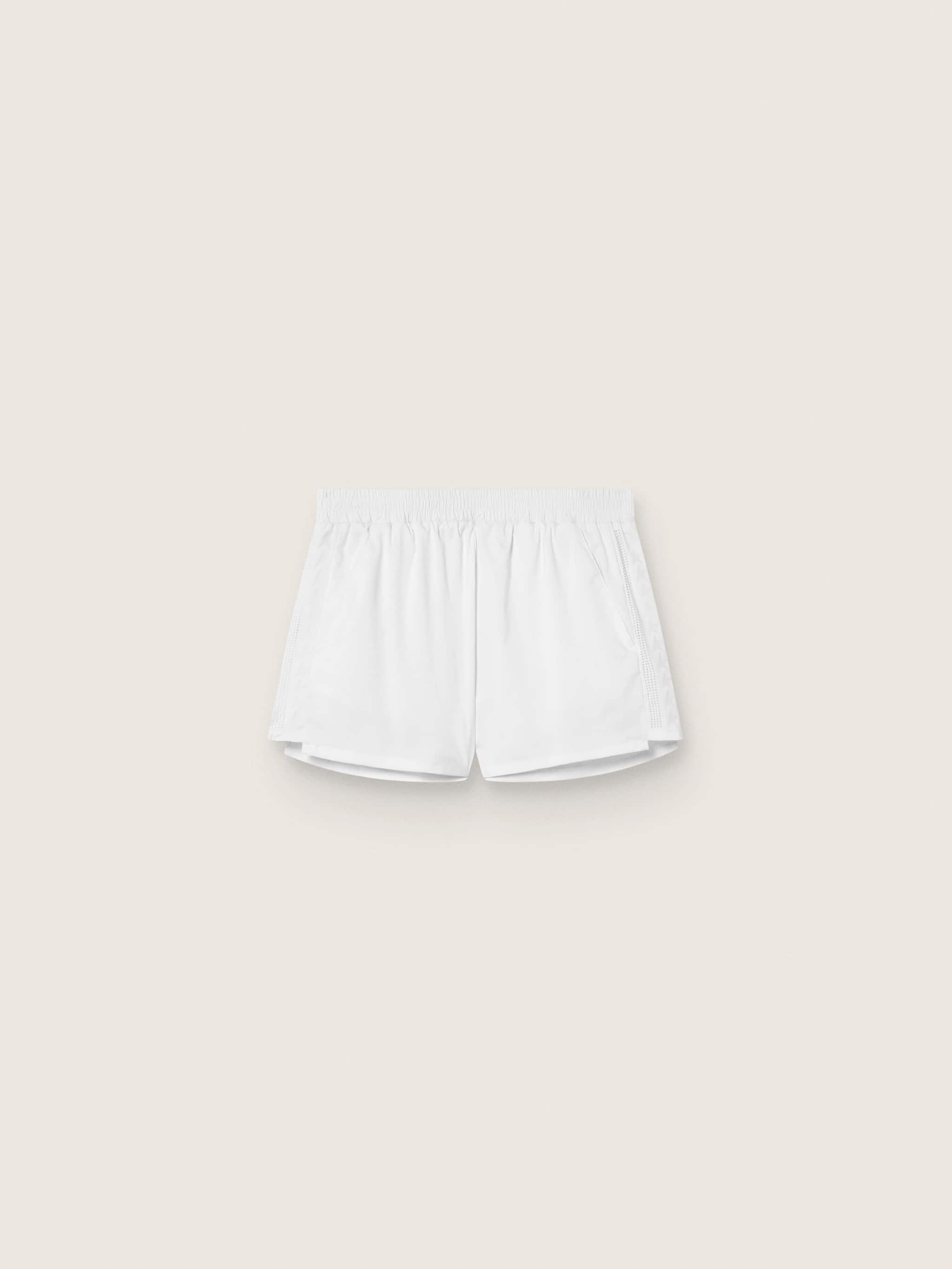 Golden Goose - Pantaloncini sportivi bianchi doppio strato da donna in 