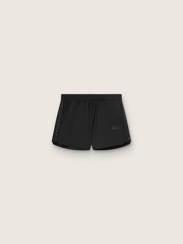 Golden Goose - Women's black double-layer sports shorts in 