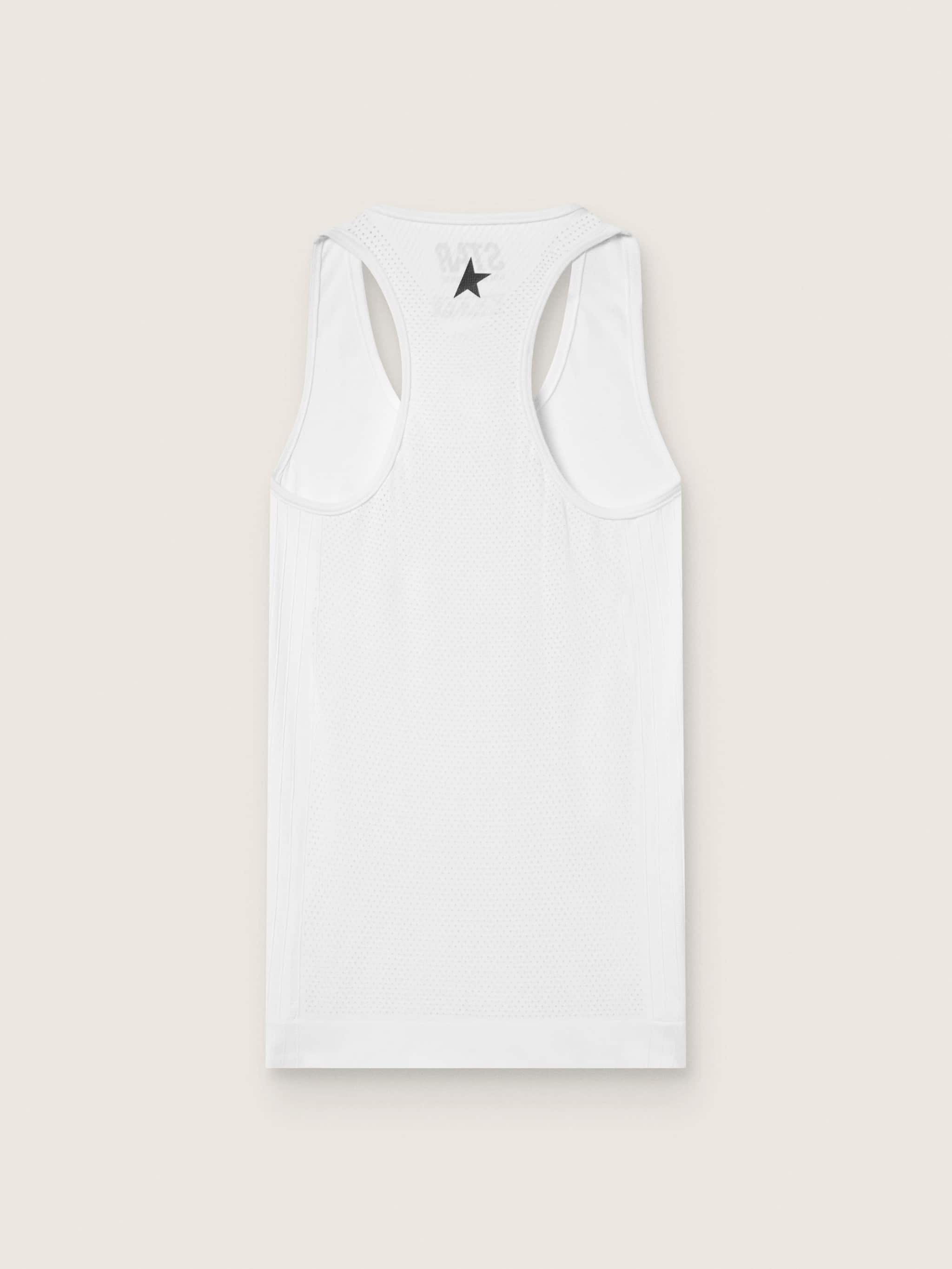 Golden Goose - Canottiera sportiva bianca da donna in 