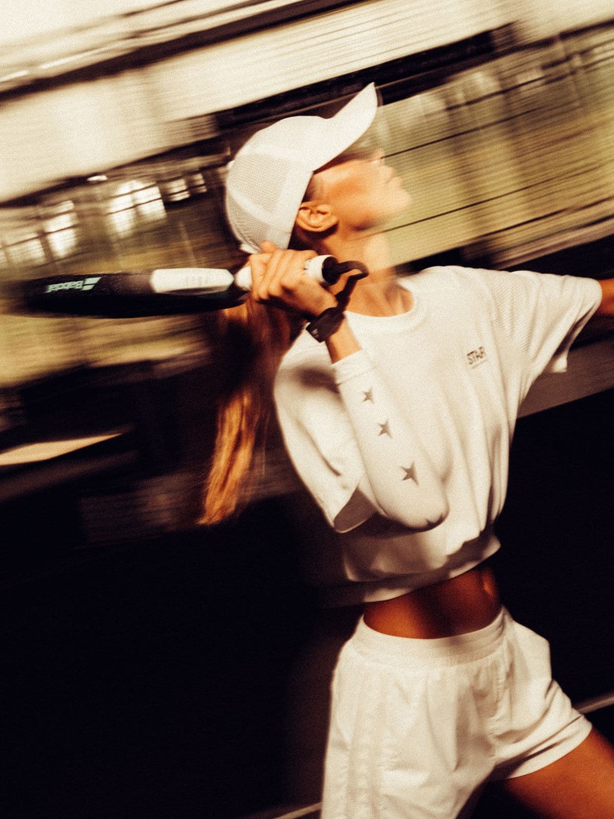 Golden Goose - Weißes Cropped-Sportshirt für Damen in 