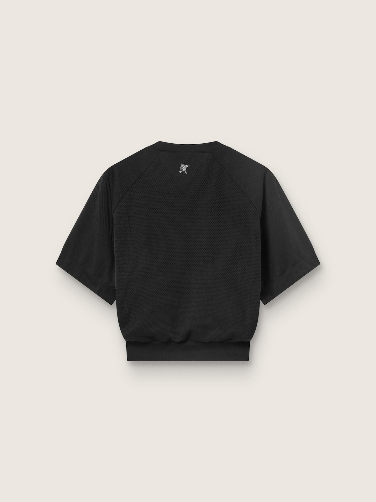 Golden Goose - Women's black cropped sports T-shirt in 