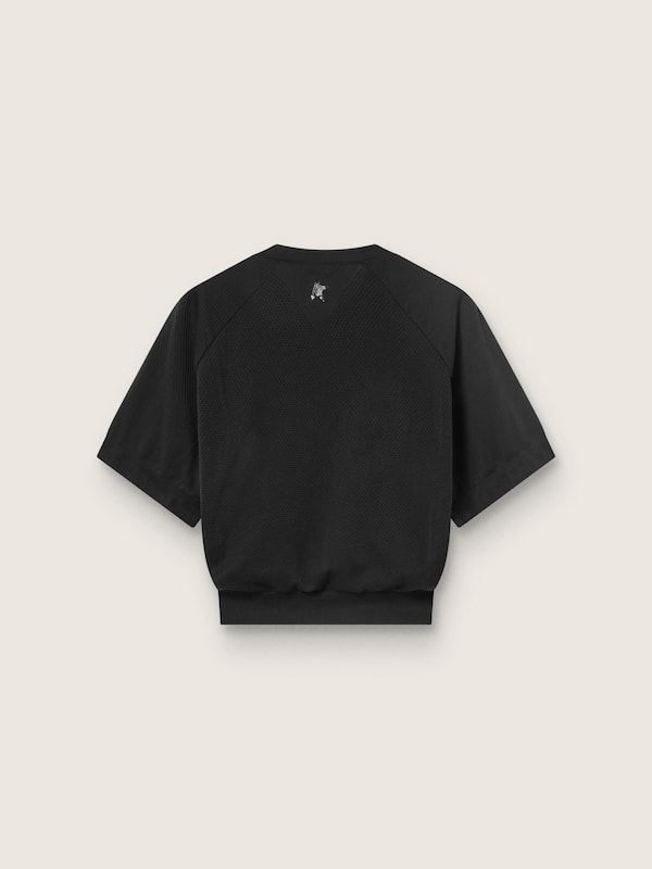 Golden Goose - Women's black cropped sports T-shirt in 