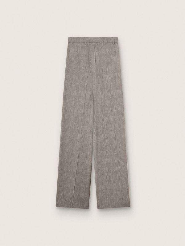 Golden Goose - Women’s oversized pants in gray Prince of Wales check in 