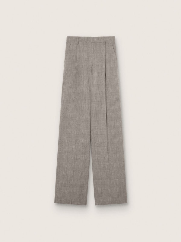 Golden Goose - Women’s oversized pants in gray Prince of Wales check in 